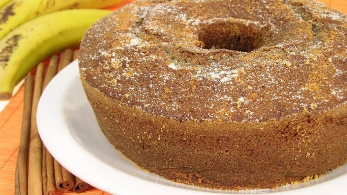 Bolo de casca de banana